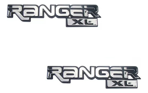 Letreiro Ranger X-l Cromado/preto Colante 1/peça (xl)