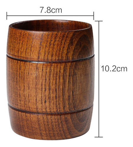New,. Taza De Madera Para Beber Taza De 11 Para Café Con