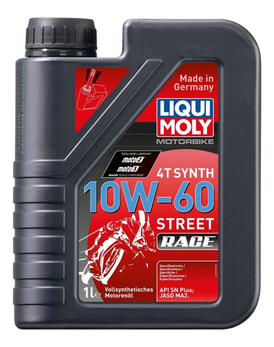 Aceite Moto Liqui Moly 10w60 Street Race 1l