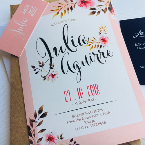 50 Invitaciones Casamiento Quince Años Participaciones