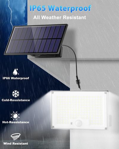 Luces Solares Para Exteriores, Luces Solares Con Sensor De M