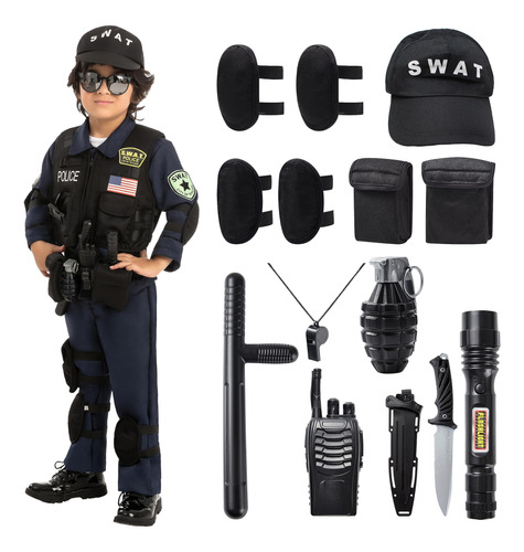 Disfraz Policía Swat Niños Halloween