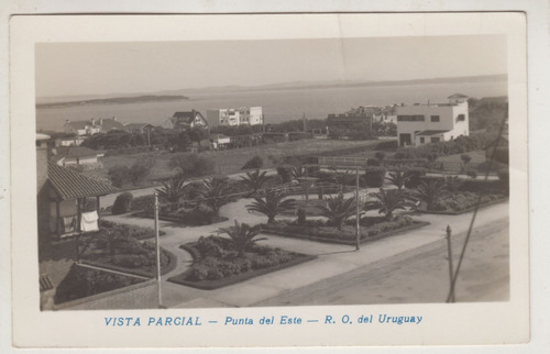 Antigua Postal Vista De Punta Del Este En Blanco Y Negro (1)