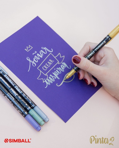 Mega Kit Lettering: Marcadores, Microfibras, Rollers Simball