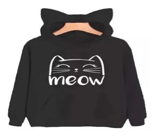 Moletom de hotsell gatinho com orelha