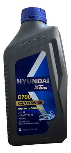 Aceite Motor Hyundai Xteer Sintético 5w-30 Ultra C3 Dpf 1lt