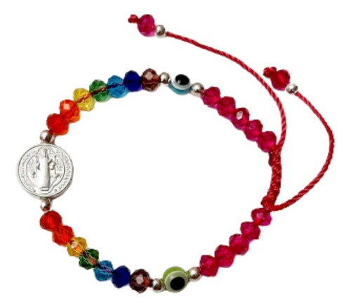 Pulsera San Benito 7 Chakras - Regula Energia Y Proteccion A