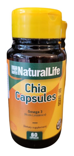 Chia Capsulas X 60u Natrual Life- Omega 3