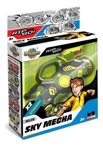 Trompo Vehiculo Spin Fighter 5 Sky Mecha Moto