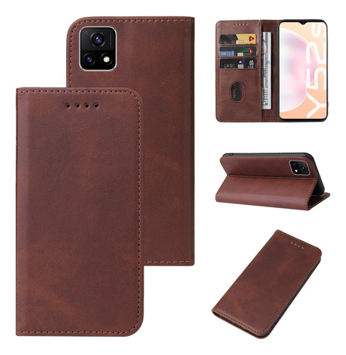 Capa De Couro Para Vivo Y52s 5g Cn/iqoo U3/u3x