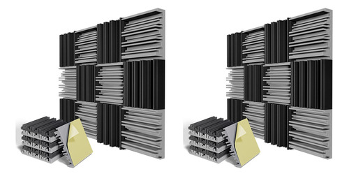 Paquete De 24 Paneles De Espuma Autoadhesivos A Prueba De So