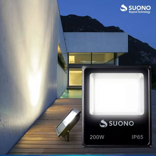 Reflector Led 200w Blanco Frio Exteriores Ip65 Suono