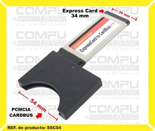 Conversor Pcmcia A Express Card 34mm Ref Ssc04 Computoys Sas