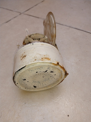 Antigo Lampião Candieiro De Vidro Á Querosene Fazenda.