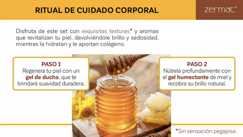 Set Corporal Gel Ducha Y Gel Humectante De Miel Zermat