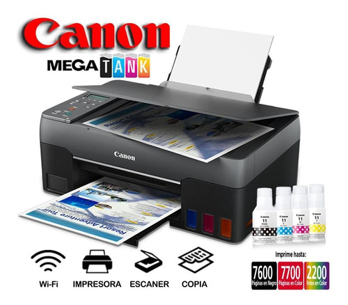 Impresora Multifuncional Canon G3160 Tinta Continua Wifi