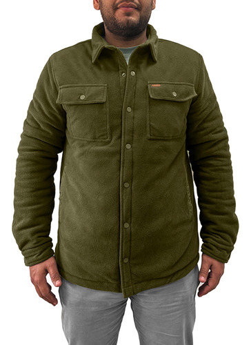 Chaqueta Polar Quebec Grizzly Verde Oliva