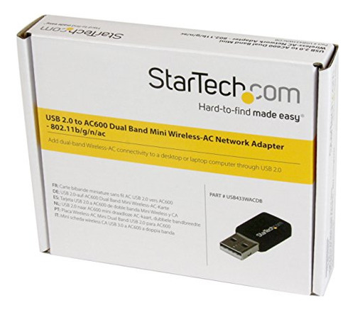 Startech.com Mini Red Wireless-ac De Doble Banda Usb 2.0 Ac6