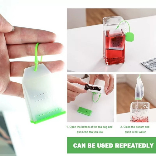 Infusor Colador Filtro Bolsa Te Hierbas Aromáticas Silicona