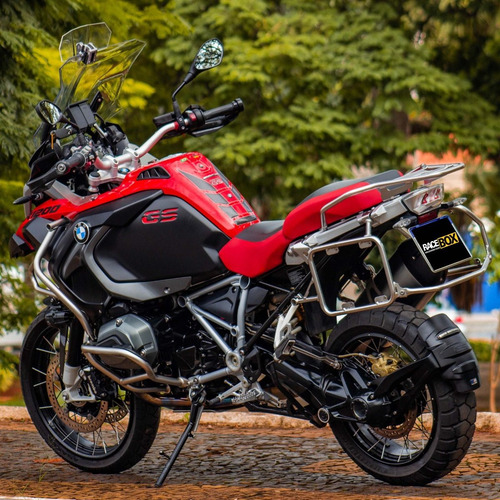 Imagem 4 de 10 de Moto Bmw R 1200 Gs Adventure 2019 Vermelha Com Baixo Km