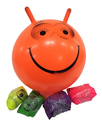 Imagen 3 de 5 de Pelota Saltarina Con Orejas Gigante De 50 Cm Juguete Fluor
