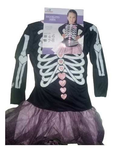Disfraz Catrina Con Tutu Dia De Muertos Halloween