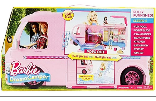 Barbie Vintage 2017 Dream Camper 360°+50 Accesorios N.u.e.v. (Usado)