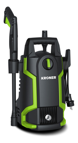 Hidrolavadora Kroner Alta Presión 1400w Auto-stop + Acces Color Negro/Verde Frecuencia 50 Hz