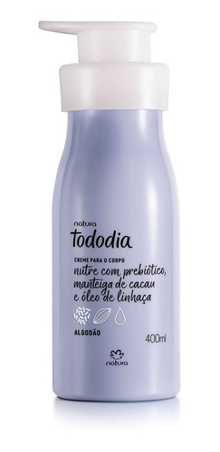 Crema Nutritiva Corporal Algodon 400ml Tododia Natura