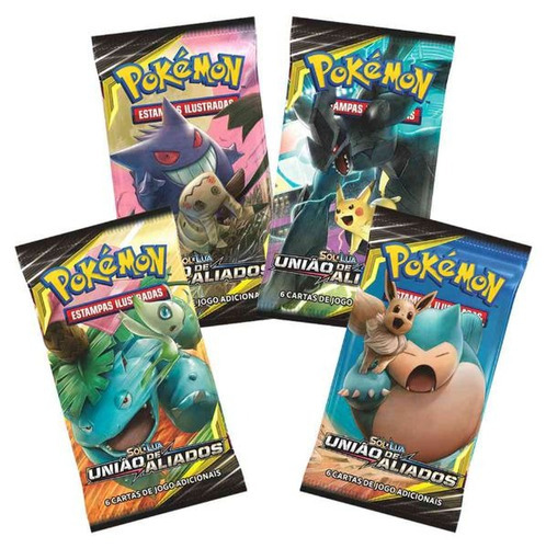 Box Pokémon 36 Booster Sol Lua União De Aliados