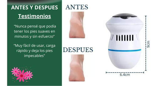 Removedor De Callos Exfoliador Pies Manos Eléctrico Carg Usb