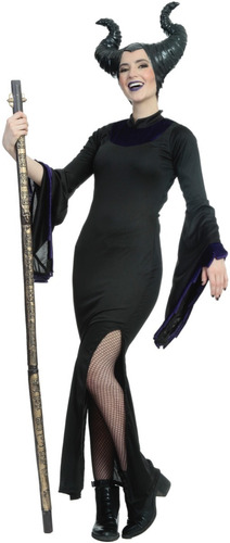Disfraz De Hechicera Para Mujer Bewitch Color Negro Disfraz Tipo Maléfica Bruja Hechicera Cosplay Tipo Maléfica Halloween 