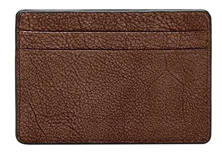 Funda De Tarjeta De Fossil, Bronson Camel Plaid Wdjcw