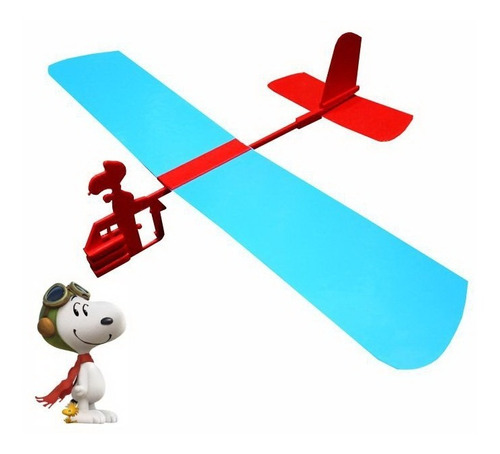 Avion Snoopy Mini Planeador P/ Ensamblar Armar Rapido Facil