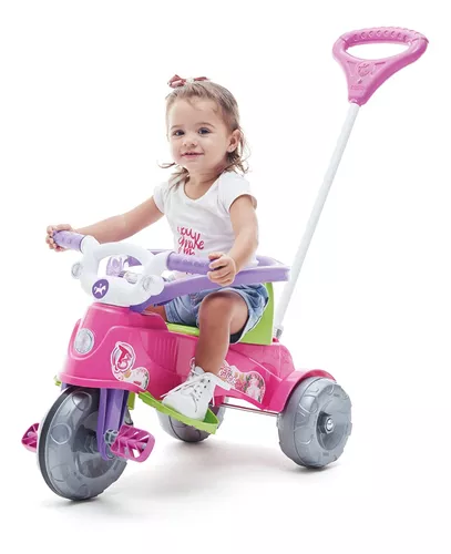 Motoca Infantil Tico Tico Velotrol Com Empurrador Proteção Para