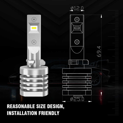 Kit Luces Miniled H27 881 Para Neblinero Ssangyong / Sosegur