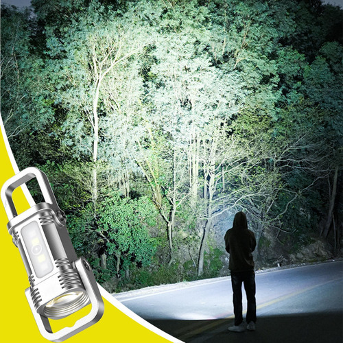 Linterna De Llavero Linterna Led Portátil Recargable Usb Art