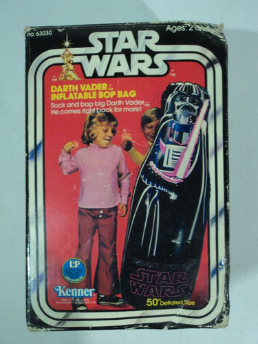 Star Wars Vintage Darth Vader Inflatable Bop Bag Kenner 1977