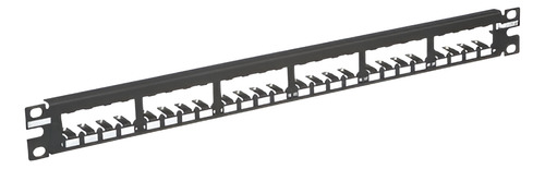 Panel De Parcheo Modular 1ru 24 Puertos Etiqueta Adhesiva