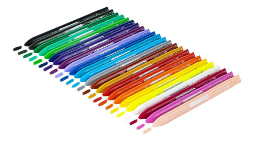 Deli Crayons, 24 Colors Art Supplies Plastic Crayon Set For 