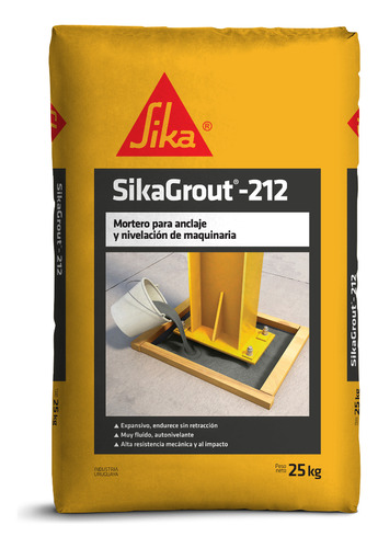 Sikagrout 212 25kg Mortero Para Anclajes Y Nivelación M-emat