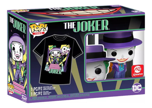 Guason Funko Pop Playera Y Figura Talla Xl Batman 1989