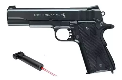 Pistola Airsoft Colt Combat Commander Laser Bbs 6mm – XtremeChiwas