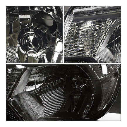 Smoked Housing Headlight+clear Corner+6000k White Led Sy Oad