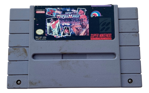 Wwf Super Wrestlemania Videojuego Original Snes 1992 Ljn (Usado)