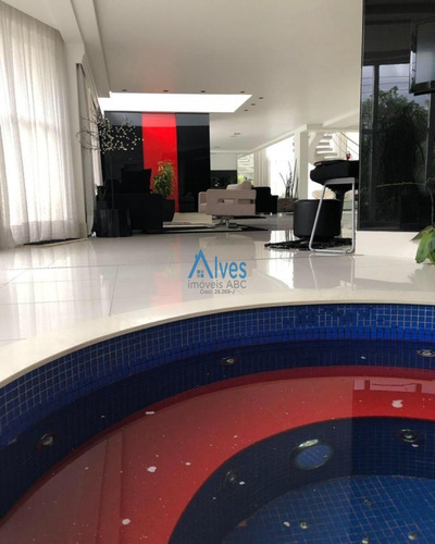 Imagem 16 de 23 de Sobrado Luxuoso Mobiliado No Condomínio Swiss Park Com 5 Dormitórios 4 Suítes Com Closet 3 Vagas Em São Bernardo Do Campo - Ca00236 - 69849961