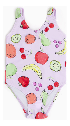 Traje De Baño De Niña Filtro Uv Frutas (3 A 36 Meses)