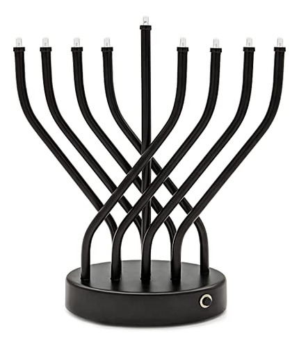 Menorah Eléctrica Led Contemporánea Hanukkah, Aliment...
