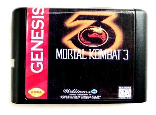 Jogo De Mega Drive Mortal Kombat 3, Sega