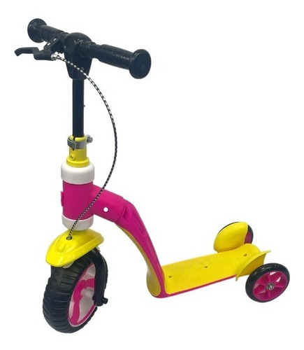 Scooter Infantil Con Freno 2en1 Bicicleta Equilibrio Bicolor